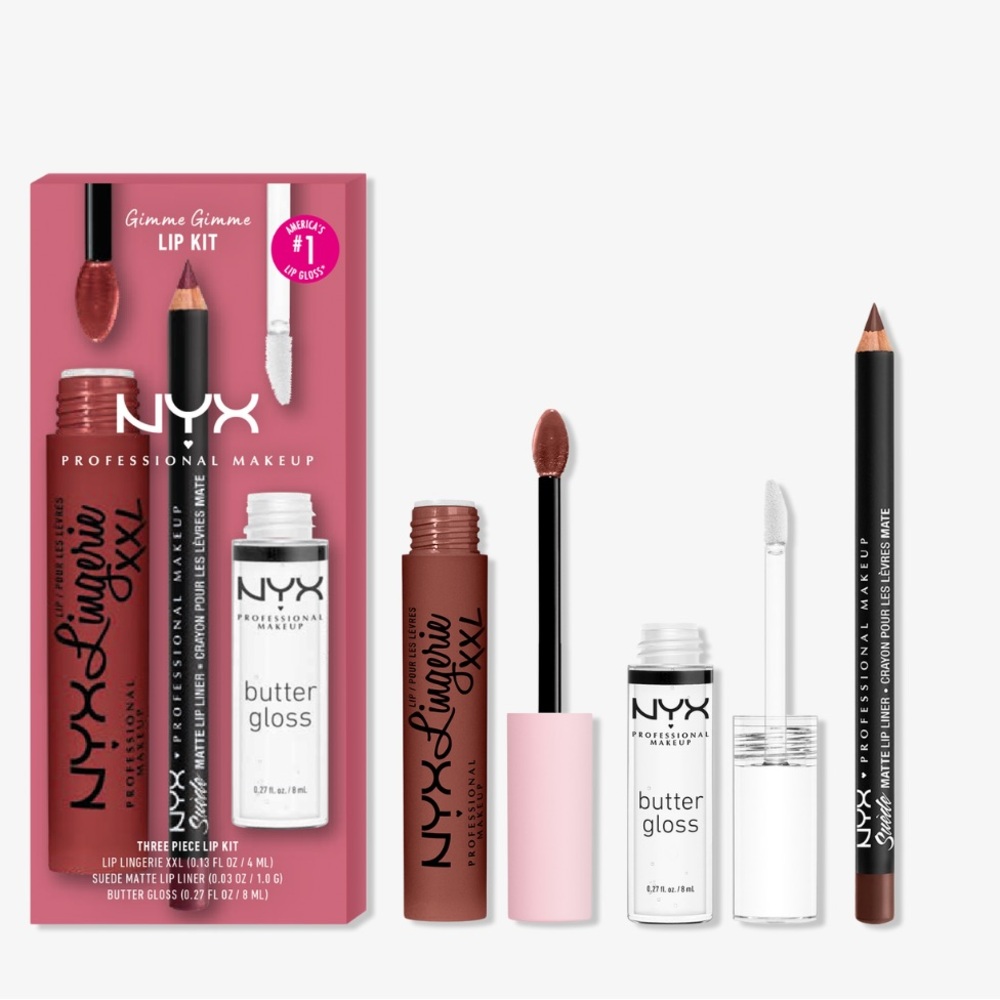 NYX Professional Makeup Gimmie Gimmie Lip Kit - Picture 1 of 9